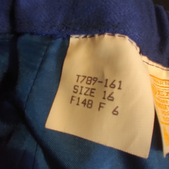 Pendleton Womens Blue Wool Dress Pants Size 16 Minimalist Work Office Vacation - Picture 4 of 10